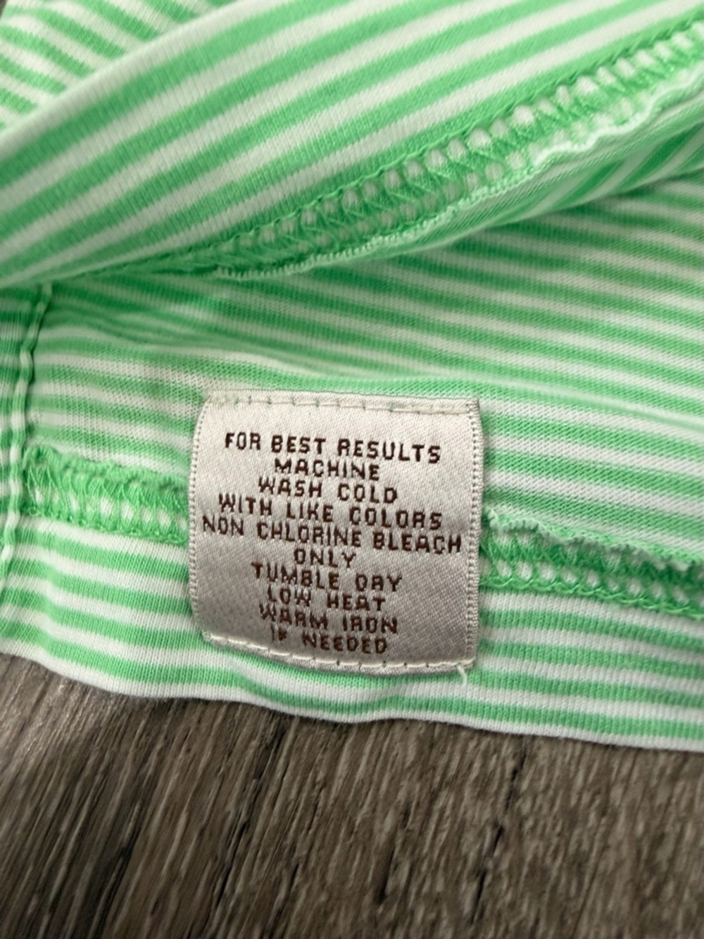 Peter Millar Light Mint Green Striped Golf Polo with Chest Pocket Size Large - Picture 5 of 8